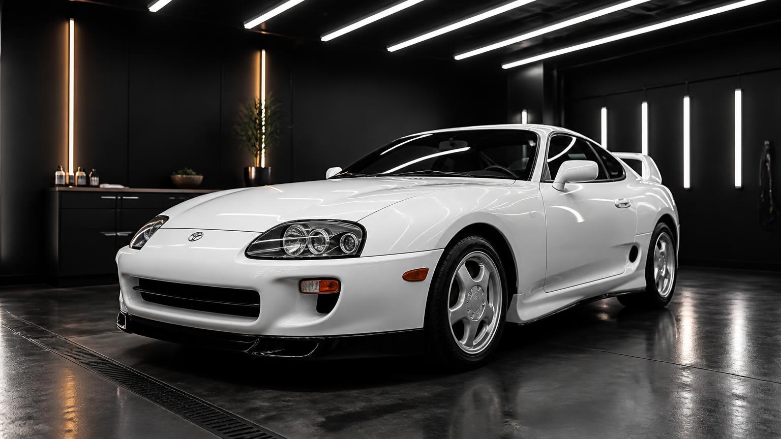 Toyota Supra MK4 after professional detailing at PassioNate Detailing Auckland